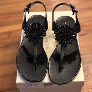 Coach Hilda Jelly Black Sandal